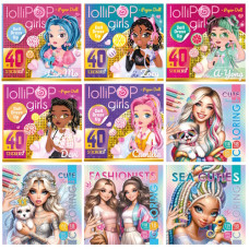 розмальовка Мандарин 20х20см. 16стор. з наліпками на скобі  Р098  (20)