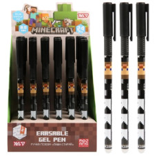 ручка YES "Minecraft" гелева "пиши-витирай" синя 0,5мм.  420388  (24/864)