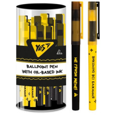 ручка YES "Не ускладнюй" кульк. синя 0,7мм.  412238  (24/144/1152)