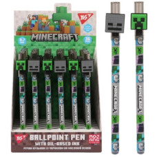ручка YES "Minecraft" кульк. масл. синя 0,7мм.  412175  (36/1296)