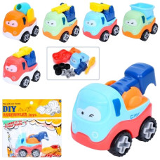 конструктор на шурупах будтехніка 6,5см. в кул. 15х16х5см.  201-203  (360)