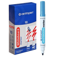 маркер Centropen 8559 для магнітноі дошки круглий блакитний  (10/200)