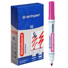 маркер Centropen 8559 для магнітноі дошки круглий рожевий  (10/200)