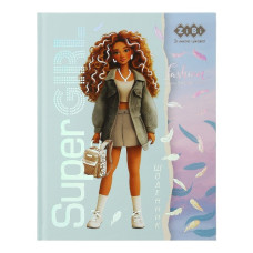 щоденник Zibi  Super Girl А5+/40арк., інтегр. обкл., мат. лам., виб УФ-лак + фольга  ZB.13920  (10)