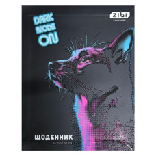 щоденник Zibi  Чорний собака А5+/40арк., інтегр. обкл., мат. лам., виб УФ-лак + фольга ZB.13922 (10)