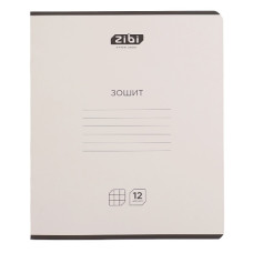 зошит Zibi 12арк. "White" клітинка  ZB25.1756К  (25/600)
