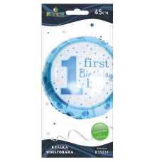 кулька фольгована Pelican 1-й день народження хлопчика 45см.  835231