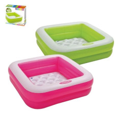 басейн дитячий 85х85х23см., 60л., м`яке надувне дно, ремкомпл., в кор. 23х20,5х6см.  57100  (6)