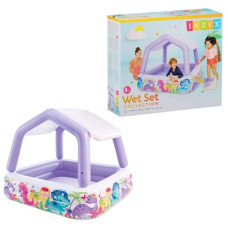 басейн квадратний зі знімним дахом 157х122см. 282л., від 3 років, в кор. 35,5х30,5х10см.  57470  (3)