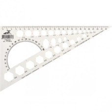 трикутник пластмасовий білий з тр-ром 30х90х60* 25см. 0094 (25/350)