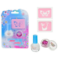 косметика лак, трафарет, блискітки, на бліст. 11,5х17х2см.  ММ2315  (120)