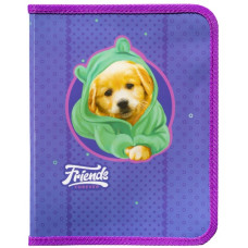 тека Class на блискавці об'ємна "Little Friend" 25х19х3см.  5630-24С