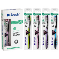 зубна щітка Dr. Brush Medium на бліст.  6007  (12/360)