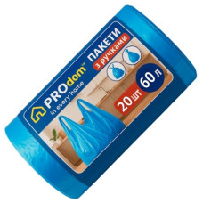 пакети для сміття Prodom  60л./20шт. з ручками  25205  (40)