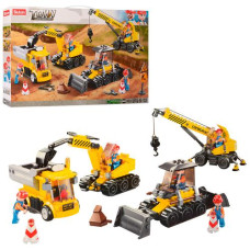 конструктор Sluban будтехніка 4шт. від 11,5см., фігурки, 465дет. в кор. 47,5х29х7см. М38 В0810 (12)