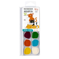 фарби акварельні ROSA Kids "Cats" 12кол. без пензлика  301202