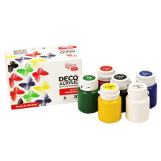 фарби акрилові для декору ROSA TALENT глянцеві  6кол.х20мл.  90747255