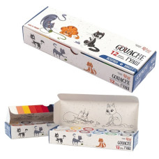 фарби гуашеві ROSA Kids "Cats" 12кол.х10мл.  301103