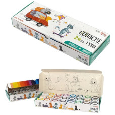 фарби гуашеві ROSA Kids "Cats" 24кол.х10мл.  301104