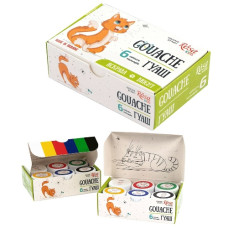 фарби гуашеві ROSA Kids "Cats"  6кол.х10мл.  301101