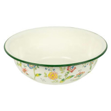 миска емальована 4л., d-30см. з квітковим малюнком  7043-23/123042  (24)