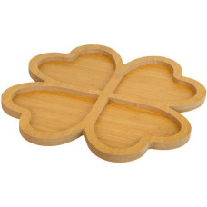 менажниця дерев`яна для закусок 28х28см. на 4 секції "Клевер"  637-4/228252/122910  (48)