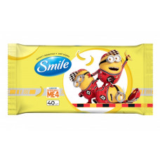 серветки вологі Smile Міньйони 40шт.  (24)