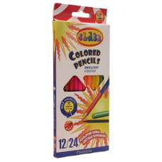 олівці кольор. Class Premium двосторонні 12шт./24кол. карт. уп. заточ.  1612/24/2  (12/240)
