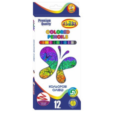 олівці кольор. Class Premium 12кол. трикутні, карт. уп. заточ.  1612/3  (12/240)