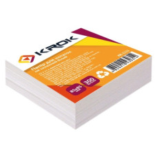 блок д/зап. Krok білий  8.5х8.5см х300арк.  неклеєний  KR-1111  (1/48)