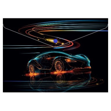 тека Maxi МХ32012-11 конверт на кнопці пласт. А4  (12/120)