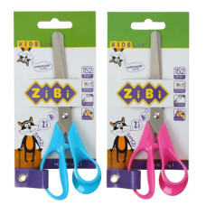 ножиці Zibi дитячі 152мм. з пластиковими 3D-ручками на бліст.  ZB.5014  (12/288)