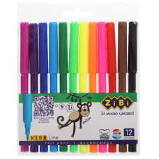 фломастери Zibi 12кол. Kids Line  ZB.2802  (24/144)