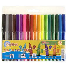 фломастери Барвінок Смайли 18кол.  5-103/1  (12/192)