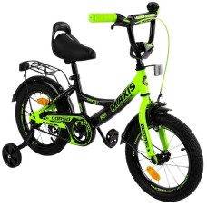 велосипед Corso Maxis 16", ручне гальмо, дзвоник, сидіння з ручкою, дод. колеса  МХ-10822  (1)