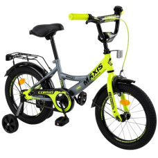 велосипед Corso Maxis 16", ручне гальмо, дзвоник, сидіння з ручкою, дод. колеса  МХ-40771  (1)