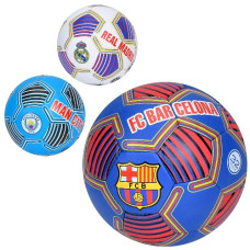 м`яч футбольний розмір 5, ПУ, ручна робота, 410-430гр., 32 панелі, клуби  2500-299  (30)