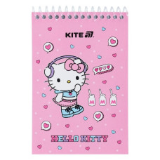 блокнот Kite на спіралі, пласт. обкл., А6/48арк., без лін.  HK25-196-1  (1/20)
