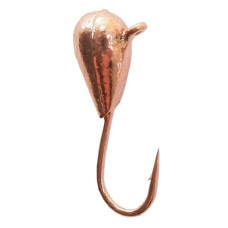 мормишка вольфрамова "Крапля з вушком" d-3,0мм. мідь  Р0130-3