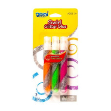 клей з блискітками Pasco двокольоровий 3шт./10,5мл.  GG-014  (12/144)