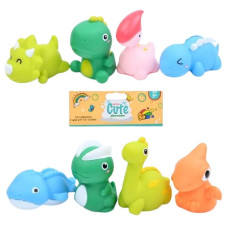 набір тварин для купання 4шт. 8см., бризгалка, в кул. 15х20х6см.  КТ100-D  (72)