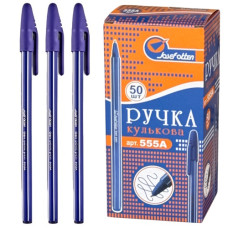 ручка J.Otten 555А кульк. синя (аналог Aihao AH-555)   (50/2800)