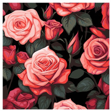 картина за номер. Strateg 40х40см. "Трояндова мрія"  AV4040-74