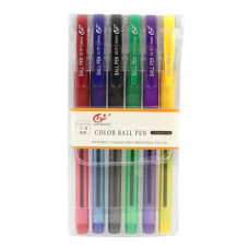 набір кульк. ручок Tianzhijao TY501P  6кол.  (24/288)