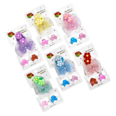 набір 3 гумки для волосся + 2 крабики на бліст.  WW02371  (12/1200)