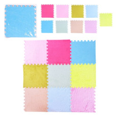 килимок-пазл плюшевий 9 деталей 30х30х0,6см.  К9703  (30)