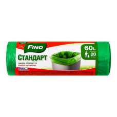 пакети для сміття Fino  60л./20шт. стандарт  (20)