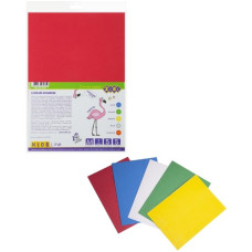 фоаміран Zibi з клейовим шаром А4  5арк./5кол., товщ. 1мм.  ZB.1843  (100)