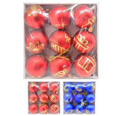 кульки ялинкові в кор. 5см. 9шт. 9529-5  (9/864)