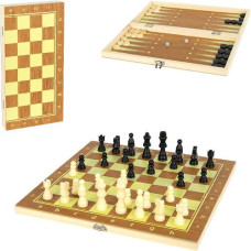 шахи дерев`яні 3 в 1 (шахи, шашки, нарди), дошка 35х35см.  623А/80233  (48)
